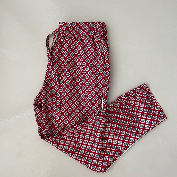 The Kooples Pants - The Kooples Printed Silk Trousers, Size XS